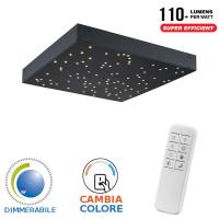 V-TAC VT-7128 PLAFONIERA LED QUADRATA 8W EFFETTO STELLATO 2 IN 1 DIMMERABI LED40291 0