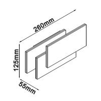 V-TAC VT-712 LAMPADA LED PARETE 12W BIANCO CALDO BIANCO LED8202 1