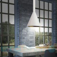 V-TAC VT-7162 PORTALAMPADA E27 IN ALLUMINIO CONO COLOR BIANCO A SOFFITTO LED3868 1