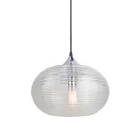 V-TAC VT-7350 PORTALAMPADA E27 PENDENTE VETRO TRASPARENTE D330 IP20 LED3879 0