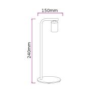 V-TAC VT-7412 PORTALAMPADA E27 DA TAVOLO DESIGN BRONZATO LED40331 1
