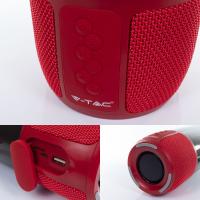 V-TAC VT-1043 SPEAKER BLUETOOTH CON LAMPADA 3W MULTICOLORE ROSSO LED8571 1