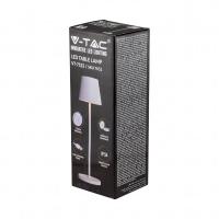 V-TAC VT-7522 LAMPADA DA TAVOLO LED 2W CALDA RICARICA WIRELESS BIANCA LED7651 2