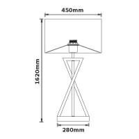 V-TAC VT-7913 PORTALAMPADA PIANTANA E27 DA TERRA DESIGN TONDA CAPPELLO STOFFA LED40411 1