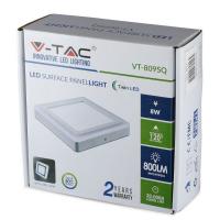 V-TAC VT-809 MINI PANNEL SUPERFICIE BILED 6W E 2W BIANCO CALDO LED4922 1