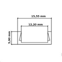 V-TAC VT-8117 PROFILO ALLUMINIO PER STRISCE LED DA 2MT OPACO  LED3370 1
