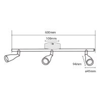 V-TAC VT-813 LAMPADA LED PARETE 13,5W BIANCO CALDO NERO IP20 LED218271 1