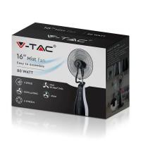 V-TAC VT-5547 VENTILATORE TOWER 80W CON DISPLAY E TELECOMANDO IR NEBULIZZATORE ARIA LED7936 1