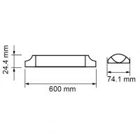 V-TAC VT-8-20 PLAFONIERA LED SLIM 20W BIANCO CALDO 60CM CHIP SAMSUNG LED20347 1