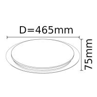 V-TAC VT-8401 PLAFONIERA LED TONDA EFFETTO STELLATO 40W 3 IN 1 DIMMERABILE LED14741 3