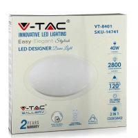 V-TAC VT-8401 PLAFONIERA LED TONDA EFFETTO STELLATO 40W 3 IN 1 DIMMERABILE LED14741 2