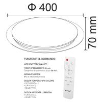 V-TAC VT-8401 PLAFONIERA LED TONDA EFFETTO STELLATO 40W 3 IN 1 DIMMERABILE LED1474 1