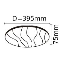 V-TAC VT-8403 PLAFONIERA LED TONDA EFFETTO STELLATO 40W 3 IN 1 DIMMERABILE LED14601 3