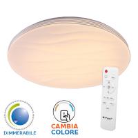V-TAC VT-8403 PLAFONIERA LED TONDA EFFETTO STELLATO 40W 3 IN 1 DIMMERABILE LED1460 0