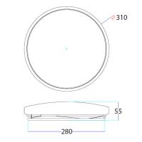 V-TAC VT-8418 PLAFONIERA LED TONDA 18W 3 IN 1  LED7605 1