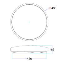 V-TAC VT-8436 PLAFONIERA LED TONDA 36W 3 IN 1 EFFETTO STELLATO LED7608 1