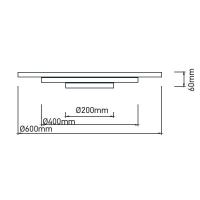 V-TAC VT-85-3D PLAFONIERA LED TONDA DESIGN 85W LUCE CALDA DIMMERABILE LED3910 1