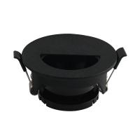 V-TAC VT-884 PORTALAMPADA SPOT INCASSO NERO ORIENTABILE FORO MEZZALUNA LED8608 0
