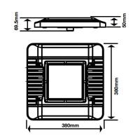 V-TAC VT-9-155 LAMPADA INDUSTRIALE SOFFITTO 150W BIANCO FREDDO C. SAMSUNG LED573 1