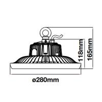 V-TAC VT-9-99 PROIETTORE IND. UFO 100W BIANCO NATURALE 120 GRADI C SAMSUNG LED554 1
