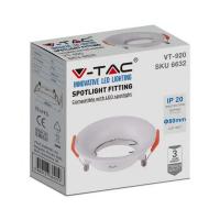 V-TAC VT-920 PORTALAMPADA SPOT INCASSO BIANCO ROTONDO POLICARBONATO LED6632 2