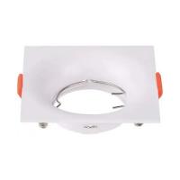 V-TAC VT-921 PORTALAMPADA SPOT INCASSO BIANCO QUADRATO POLICARBONATO LED6634 0
