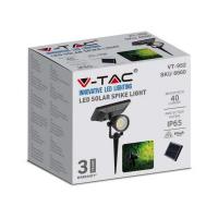 V-TAC VT-952 LAMPADA PICCHETTO LED 2W SOLARE LUCE NATURALE LED6661 2