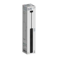 V-TAC VT-967 PORTALAMPADA GU10 PENDENTE METALLO NERO D60 H500 LED6687 1