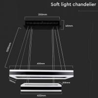 V-TAC VT-101-2D LAMPADA LED SOFFITTO 113W 2 ANELLI CALDA DIMMERABILE NERA LED213987 1