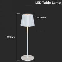 V-TAC VT-1028 LAMPADA DA TAVOLO BIANCO 1.5W LUCE 3IN1 IP20 LED10326 2