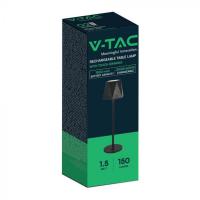 V-TAC VT-1034 LAMPADA DA TAVOLO NERA 1.5W LUCE 3IN1 IP20 LED10330 1