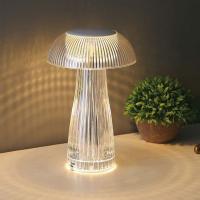 V-TAC VT-1040  LAMPADA DA TAVOLO LED 1W RICARICABILE LUCE 3IN1 FINITURA TRASPARENTE LED7894 3