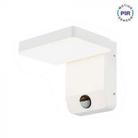 V-TAC VT-11020S LAMPADA LED PARETE BIANCA 17W B.NATURALE QUADRATA IP65 CON SENSORE MOVIMENTO  LED2947 0