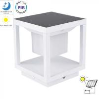 V-TAC VT-11022  LAMPADA LED SOLARE 2W DA TERRA BIANCA B.CALDO IP65 SENSORE PIR E CREPUSCOLARE LED6806 0