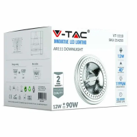 V-TAC VT-1110 LAMPADINA LED AR111/G53 12W BIANCO NATURALE 20 GRADI LED214062 3
