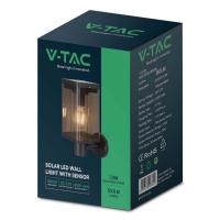 V-TAC VT-1136  LAMPADA LED 2.5W SOLARE PARETE BIANCO CALDO CON SENSORE MICROONDA IP54 LED23010 1