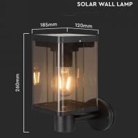 V-TAC VT-1136  LAMPADA LED 2.5W SOLARE PARETE BIANCO CALDO CON SENSORE MICROONDA IP54 LED23010 2