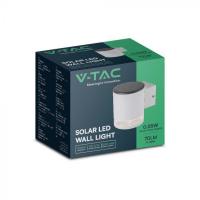 V-TAC VT-1139  LAMPADA LED SOLARE BIANCA 1W A PARETE BIANCO CALDO IP54 LED23013 1