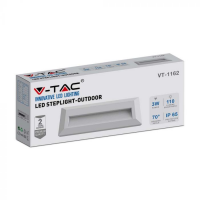 V-TAC VT-1162 SEGNAPASSO LED BIANCO 3W BIANCO NATURALE RETTANG. IP65 LED211326 2