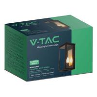 V-TAC VT-1190 PORTALAMPADA LED PARETE E14 NERO IP65 LED10561 1