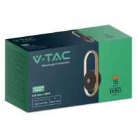 V-TAC VT-1191 LAMPADA LED PARETE IN OTTONE NERO+ANTICO 15W BIANCO NATURALE IP54 LED10563 1