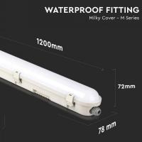 V-TAC VT-120060  PLAFONIERA LED 60W BIANCO FREDDO 120CM IP65 CON CHIP SAMSUNG LED20474 2