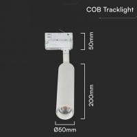 V-TAC VT-415 LAMPADA LED TRACK BIANCO 4 CONTATTI 15W B.CALDO SAMSUNG CHIP CRI>90 IP20 LED21356 1