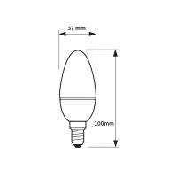 V-TAC VT-1818 LAMPADINA LED E14 3.7W BIANCO FREDDO A CANDELA LED214122 1