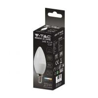 V-TAC VT-1818 LAMPADINA LED E14 3.7W BIANCO FREDDO A CANDELA LED214122 2