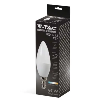 V-TAC VT-1855 LAMPADINA LED E14 4.5W BIANCO FREDDO A CANDELA LED2142411 2