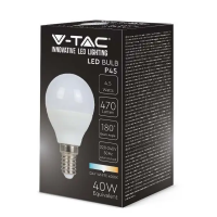V-TAC VT-1880 LAMPADINA LED MINIBULBO P45 E14 4.5W BIANCO NATURALE A BULBO LED2142511 2