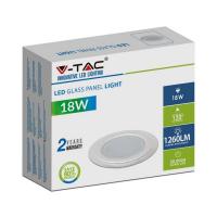 V-TAC VT-1881GRD MINI PANNEL 18W BIANCO FREDDO TONDO LED4759 1