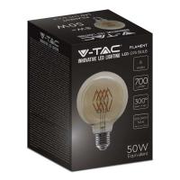 V-TAC VT-2019  LAMPADINA GLOBO G95 FILAMENTO VINTAGE E27 8W BIANCO CALDO AMBRA LED217145 1