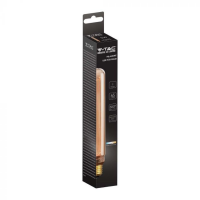 V-TAC VT-2162 LAMPADINA LED E27 2W AMBRA T30 CON INCISIONI LASER LED217473 2